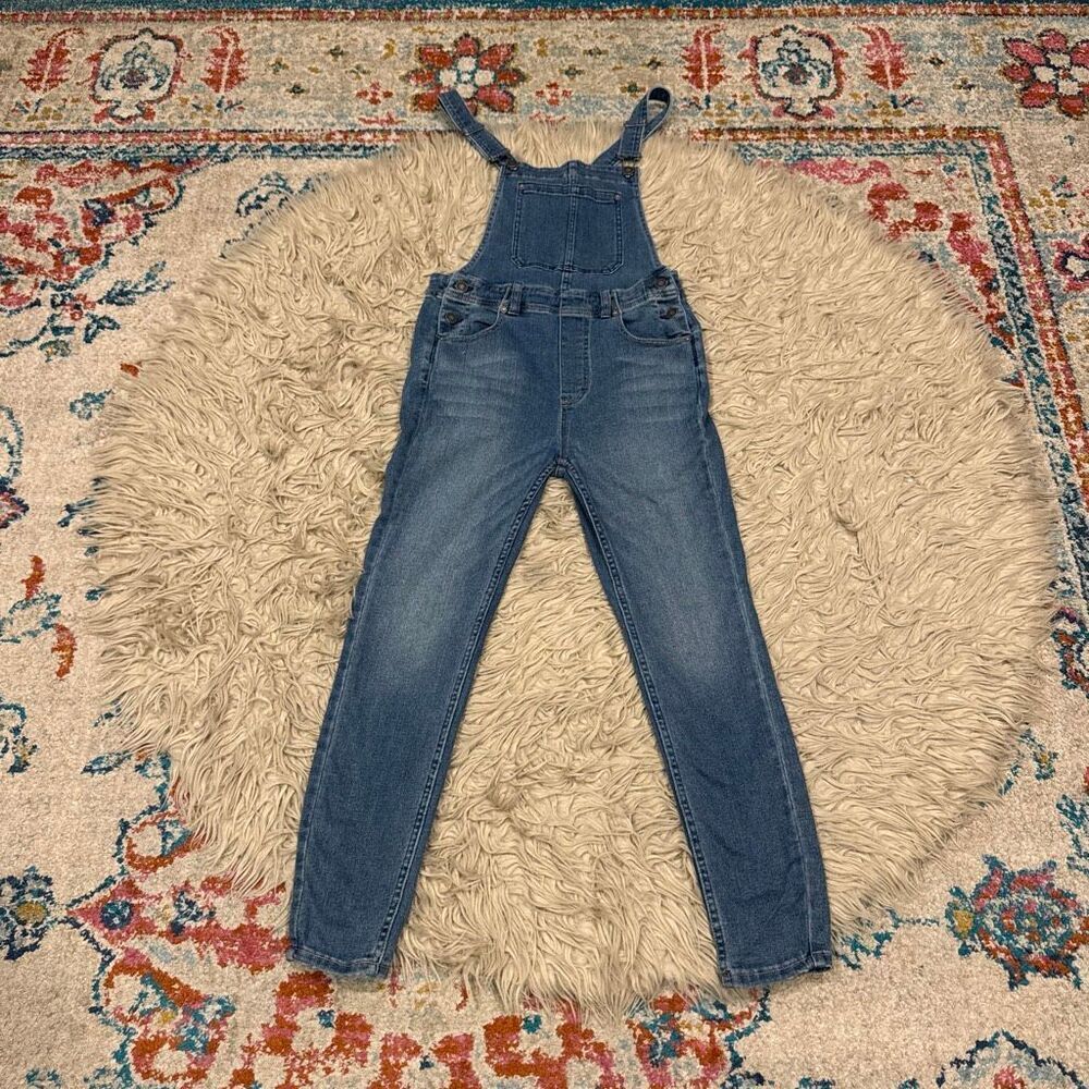 Free people we the free mid rise overalls size 27